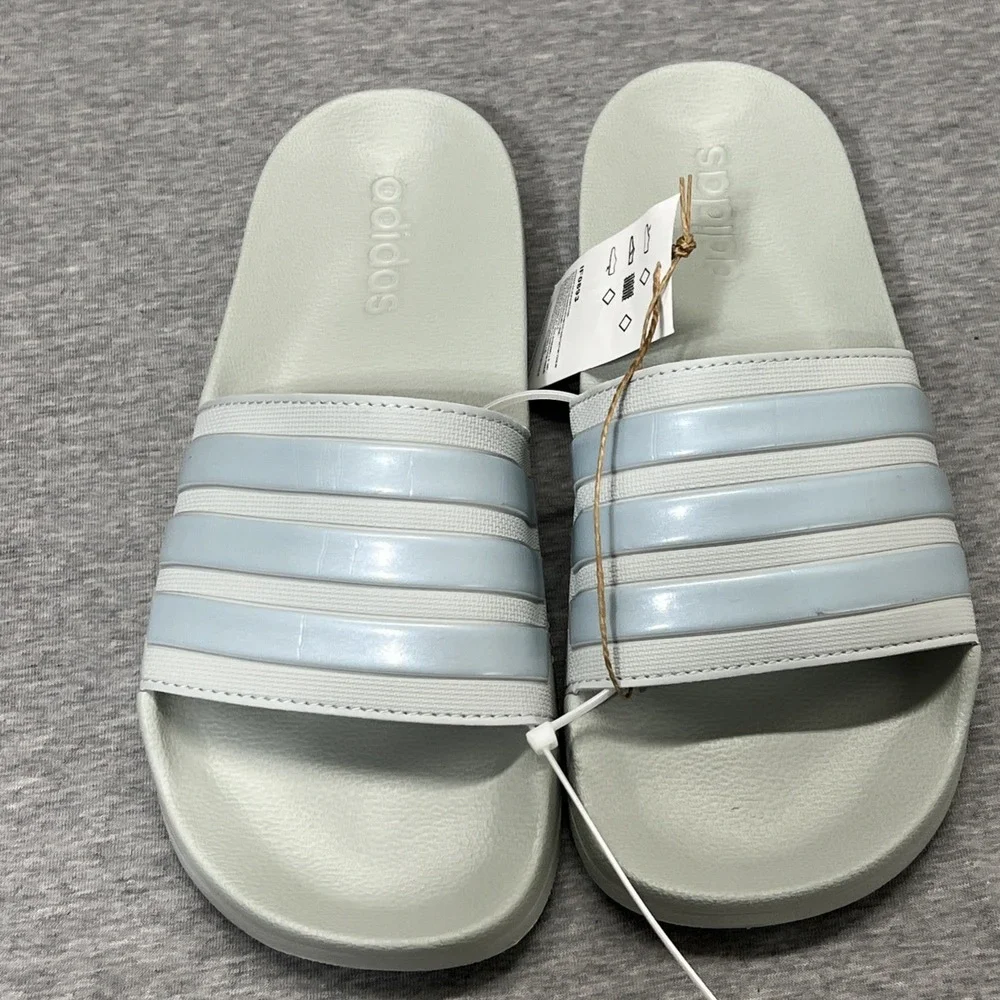 Adidas Adilette Shower Unisex Slip On Slide Sandal‎ Shoe Mens 8 Women's 9